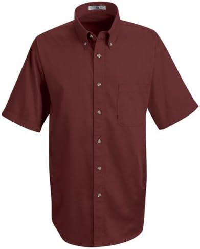 Red Kap 1T22 Men's S/S Meridian Performance Shirt Burgundy Large