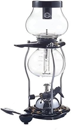ValBeMar vbm_yama5cbu Yama 5-cup Tabletop Ceramic Base Syphon Coffee Brewer with butane burner