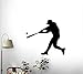 Wallmonkeys Wall Decals Wallmonkeys Sports Silhouette Baseball Peel and Stick Wall Decal, 12 x 11