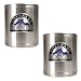 Colorado Rockies MLB 2pc Stainless Steel Can Holder Set- Primary Logo by Great American Products