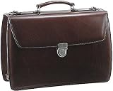 Jack Georges Elements Triple Gusset Flapover Leather Business Cases
