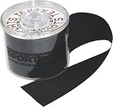 mediAID SPORTS-TEX Kinesio-Tape (5m x 5cm Schwarz) Das Original inkl - kostenlosem Abroller - mediAID