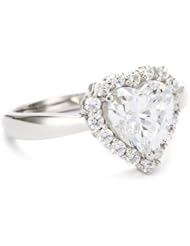 Myia Passiello "Timeless" Swarovski Zirconia Heart Shaped Ring