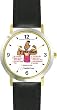 All of THE 7 HABITS #2 - Black Youth (English Text) - DELUXE TWO-TONE WATCH from THE 7 HABITS - WATCH COLLECTION BY WATCHBUDDY&reg; - Arabic Numbers - Black Leather Strap-Size-Large ( Men's Size or Jumbo Women's Size )