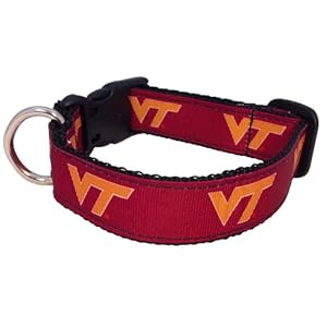 NCAA Virginia Tech Hokies Dog Collar (Team Color, Small)