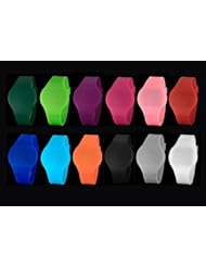 Youyoupifa Black Silicone Fashion LED Digital Display Plastic Strap(Unisex)