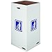 Bankers Box Large Trash and Recycling Corrugated Bin, 50 Gallon, 1 Each (7320201)