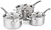 Le Creuset 3-Ply Stainless Steel 3 Piece Saucepan Set