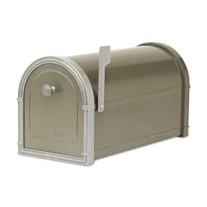 Architectural Mailboxes Bellevue Mailbox Bronze with Platinum by Architectural Mailboxes�