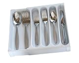 Camco 43503 White RV Adjustable Cutlery Tray