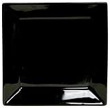 IMAGE OF COLORcode Square Dinner Plate, Black Truffle, Set of 4