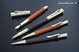 Faber Castell Classic Precious Wood Fountain Pen - Dark Brown Grenadilla Wood, Fine Nib 145521