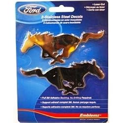 Ford Mustang Stainless Steel Emblem 2 pcs