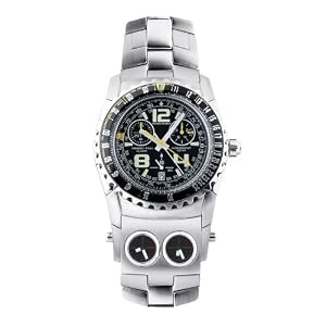 Buy Chase-Durer Mens 220.9BB6-BR21 Trident FCX 2 Alarm Chronograph Black Dial Watch by Chase-Durer