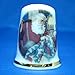 Porcelain China Collectable Thimble - Santa Claus with Quilt - Free Gift Box