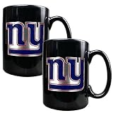 2 Pc New York Giants Coffee Mug Set - Black by Great Amreican Products