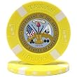 U.S. ARMY Seal on Yellow Big Slick Texas Hold'em Poker Chip