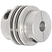 Lovejoy Mini Disc Clamp Style Spacer Coupling, Aluminum Hub with Stainless Steel Discs, Inch