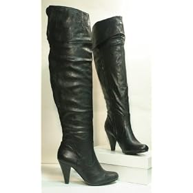 Overknees Stiefel schwarz
