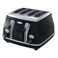 De'Longhi Icona CTO4003.BK 4-Slice Toaster, Black