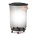 Suncast Commercial 44 Gallon Resin Utility Trash Can, Black