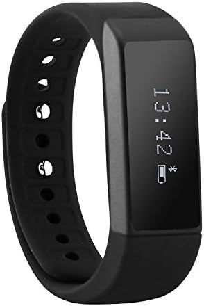BOI Oled Touch Screen Smart Bracelet Bluetooth 4.0 Pedometer Tracking Calorie Health Wristband Sleep Monitor,Support IOS7.0 &amp; Android4.3 or Above [Color Black]