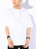 ホワイト L (ベストマート)BestMart 5.6オンス ビックシルエット ポケット付 Tシャツ 半袖 メンズ カットソー トップス Uネック ロングTシャツ サイド切り込み サイドスリット シルエット ロング丈Tシャツ BIGシルエット ビッグシルエット 丈長Tシャツ 丈長めTシャツ 長めTシャツ 丈長 丈の長いTシャツ 丈が長いTシャツ 白 黒 S M L XL LL 春 夏 秋 冬 620540-006-201