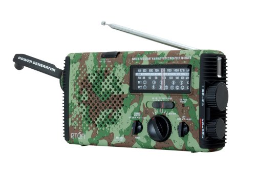 Eton FR400 Self-Powered Water-Resistant AM/FM Radio with NOAA and TV-VHF (Defender)
