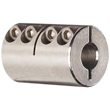 Ruland One-Piece Clamping Rigid Coupling, Stainless Steel