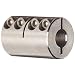 Ruland One-Piece Clamping Rigid Coupling, Stainless Steel