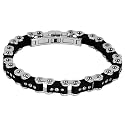 Stainless Steel & Rubber Invicta Elements Bracelet