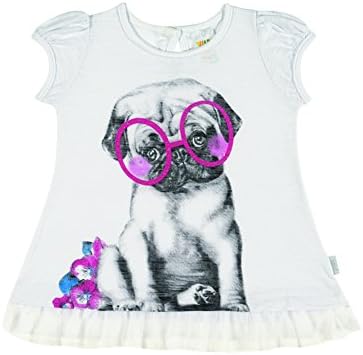 Baby Girls Tropical Pug Outfit 3-6 Months Blue