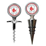 Boston Red Sox MLB Cork Screw and Wine Bottle Topper Set