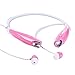 Bradychan V4.0+EDR HV-800 Bluetooth 4.0 Neckband Sport Stereo Headset for Smartphones & Bluetooth Enabled Tablets - 3-Piece - Pink