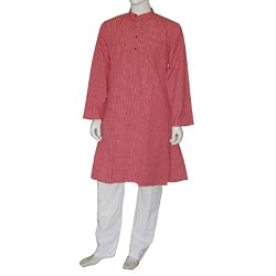 Mens Comfortable Clothing Cotton Kurta Pajama Chest :40 inches (gkp642a)
