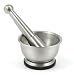 StainlessLUX 75552 Brushed Stainless Steel Spice Grinder / Mortar and Pestle Set / Molcajete (1 Cup) - Quality Kitchenware for Your Home