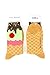 Foot Traffic, Women's Food-Themed Socks, Ice Cream Cone (Shoe Sizes 4-10)