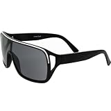Eye Candy Sunglasses (Black w/ White Stripes)