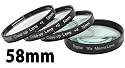 Digital Concepts +1 +2 +4 +10 Close-Up Macro Filter Set with Pouch (58mm)