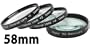 Digital Concepts 1 2 4 10 Close-Up Macro Filter Set with Pouch (58mm)