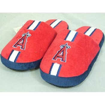 Los Angeles Angels MLB Team Stripe Slide Slippers - Size 13