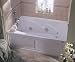 Jacuzzi R090959 Cetra 536 Whirlpool Bath with Integral Skirt, White