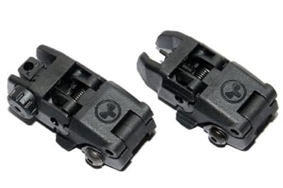 マグプルMAGPULタイプ バックアップサイトBACK-UP SIGHT ブラックBK ハイグレード(検)マルイ M4 サバゲー