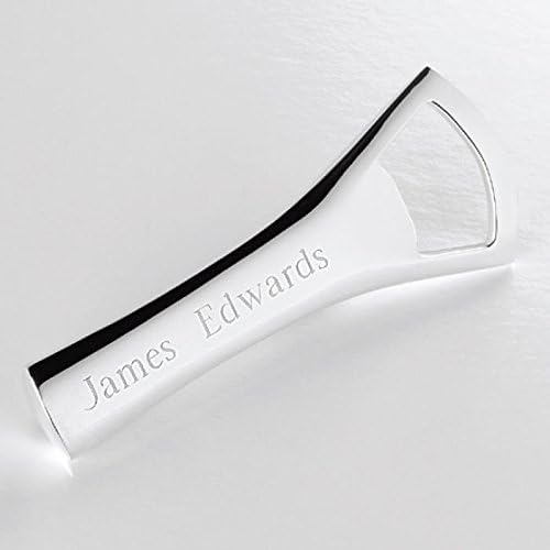 Engraved Silver Plated Bottle Opener