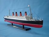 Lusitania Limited 40  Model Cruiseship - Already Built Not a Kit - Wooden Ship Model Cruise Ship Replica Scale Model Boat Nautical Home Beach Wall Décor or Gift - Sold Fully Assembled