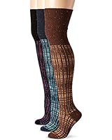 K. Bell Women's Plaid Over-the-Knee Socks (Pack of Three)