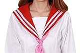 E-Mell Women's Lucky Star Cosplay Izumi Konata Costume School Uniform Sailor Suit (XL)
