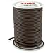 Leather Factory Round Leather Lace, 2-Millimeter, Brown