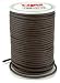 Leather Factory Round Leather Lace, 2-Millimeter, Brown
