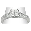14K White Gold Diamond Ring - 0.50 Ct.